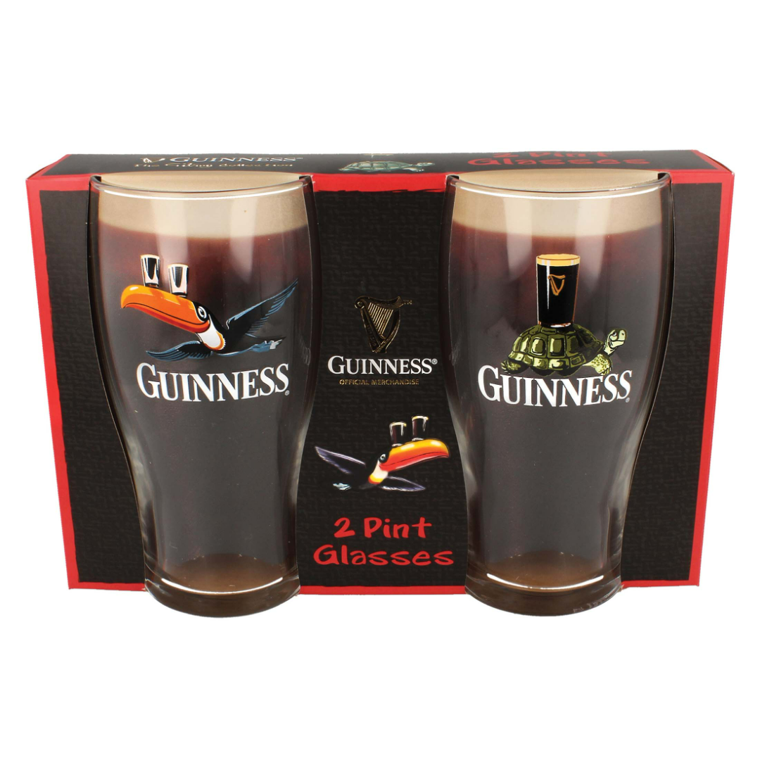 Guinness Gilroy Pint Glasses Gift Box 20oz / 568ml