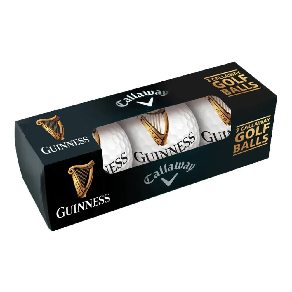 Guinness Contemporary 3 Pack Golf Balls Official Merchandise