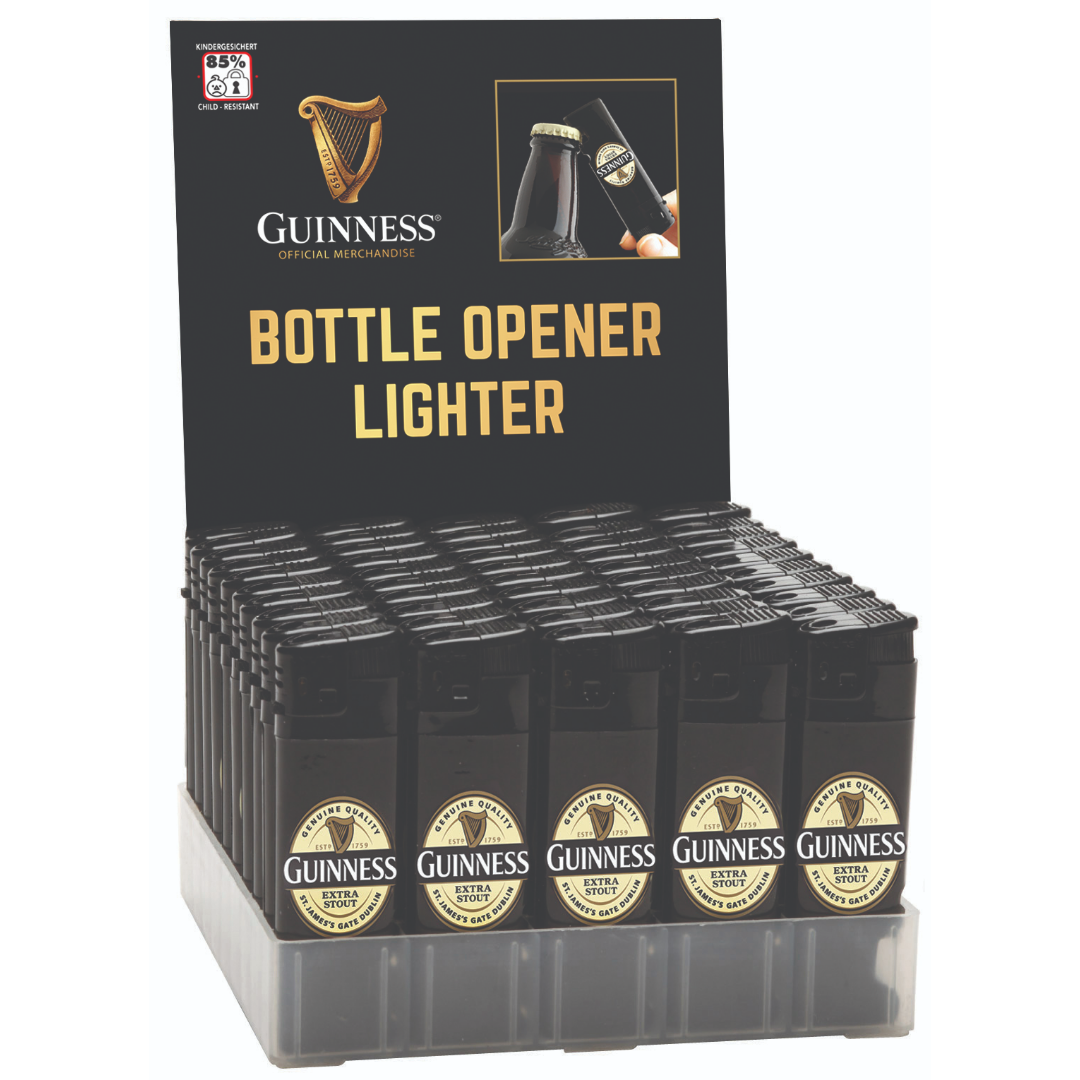 Guinness Bottle Opener Lighter - Black Label