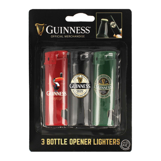 Guinness Bottle Opener Lighters - 3 Pack