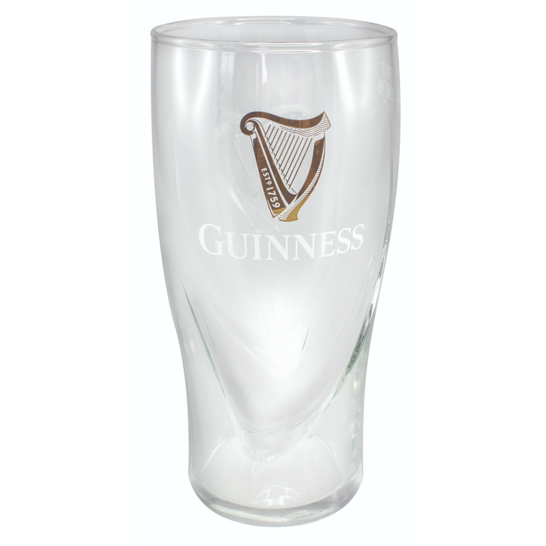 Guinness Pint Glass - 20oz - Embossed - Official Merchandise