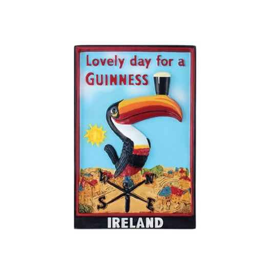 Guinness Toucan Weathervane Resin Magnet - Embossed - Gilroy