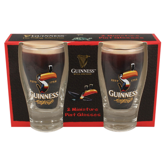 Miniature Pint Glass (2 Pack) - Toucan