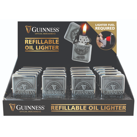 Guinness Wind-Proof Embossed Label Oil Lighter