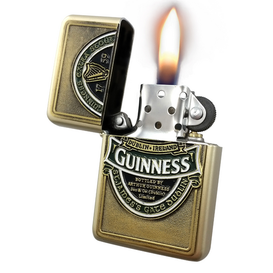 Official Guinness Wind-Proof Ireland Collection Oil Lighter