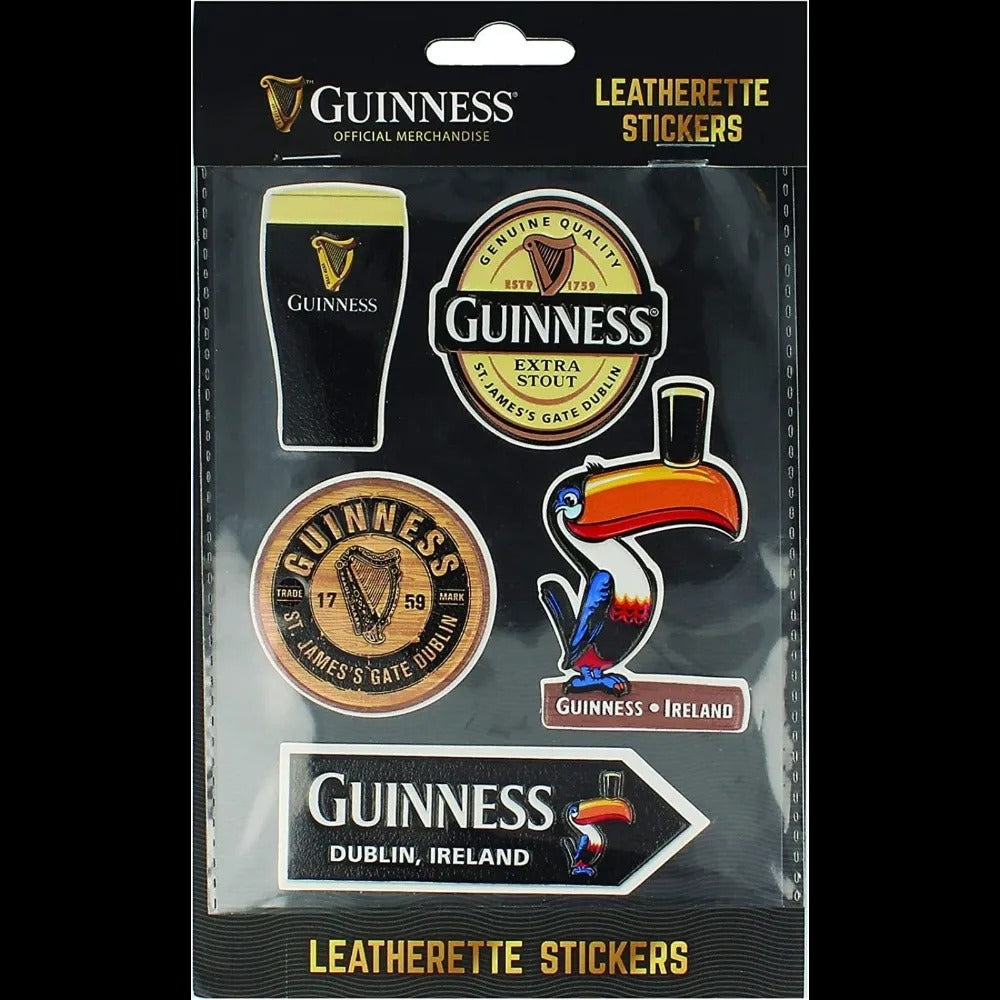 Guinness Leatherette Sticker Pack