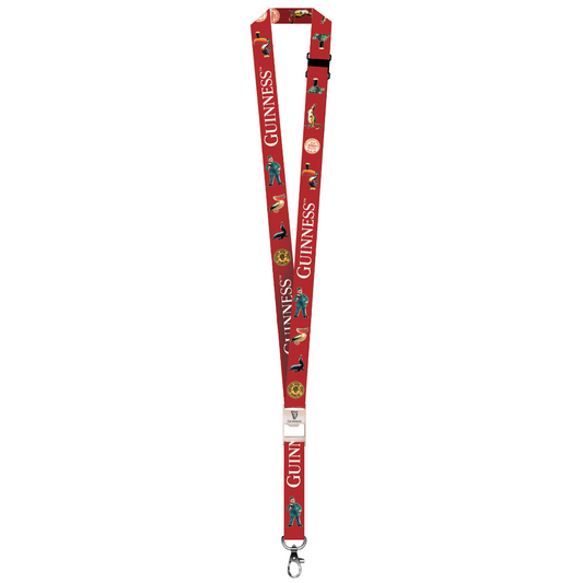 Guinness Gilroy Bottle Opener Lanyard - Red