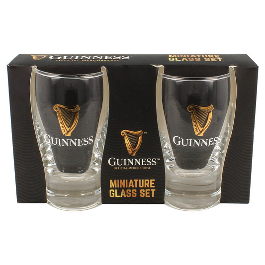 Guinness Contemporary Miniature Pint Glass (2 Pack)